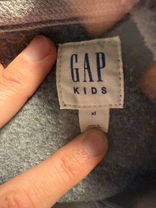 Sudadera Gap Kids Gris con Cremallera