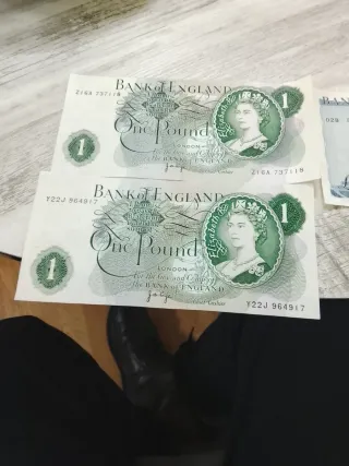 Billete 5 Libras Bank of England Reina Isabel