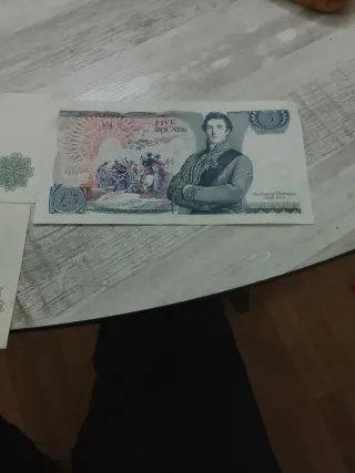 Billete 5 Libras Bank of England Reina Isabel