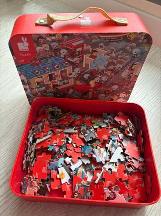 Puzzle Bomberos Janod 208 piezas