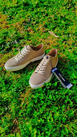 Scarpe Sisley donna n.37 vera pelle beige