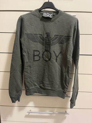 Felpa Boy London verde oliva taglia S