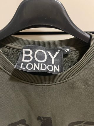 Felpa Boy London verde oliva taglia S