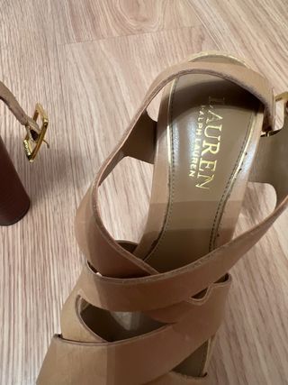 Sandalias Ralph Lauren Beige - Usadas dos veces