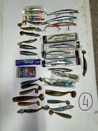Lote señuelos pesca.