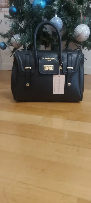 Borsa a tracolla Victor & Hugo nera