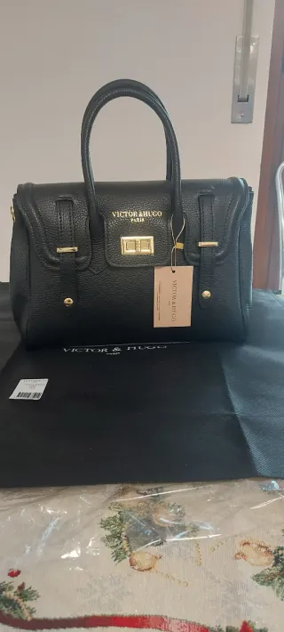 Borsa a tracolla Victor & Hugo nera