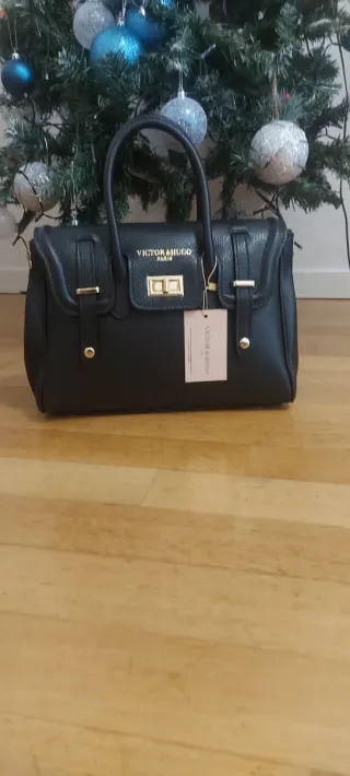 Borsa a tracolla Victor & Hugo nera