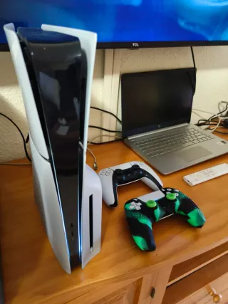 Consola PlayStation 5 Slim 1TB Blanca 2 MANDOS.