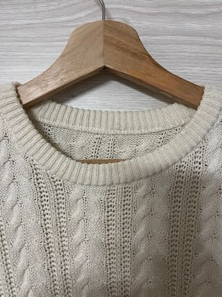 Jersey de punto Bershka blanco