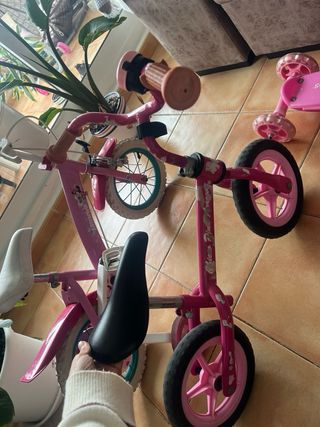 Lote 2 bicis infantiles y patinete 3 ruedas