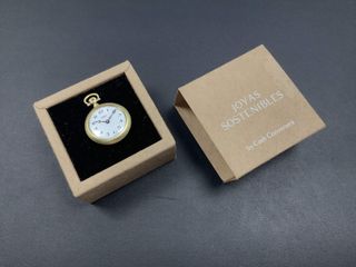 reloj bolsillo uhlmann caja baño de oro 43 micras 18k 28mm 18.77 gramos