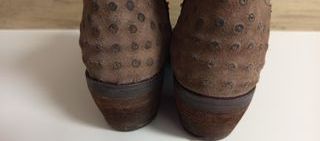 Botines Cowboy Zara Ante Marrón Talla 37