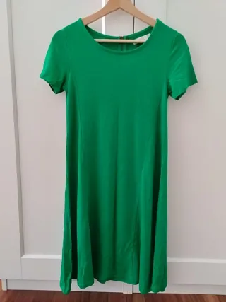 Vestido manga corta de punto