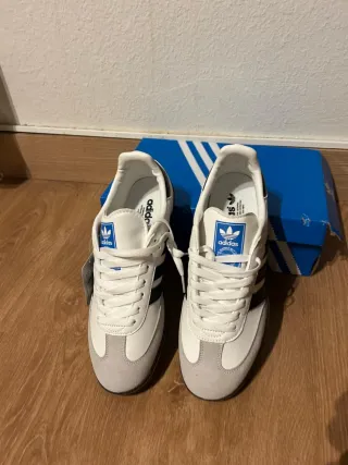 Adidas Samba Gris y Blanco