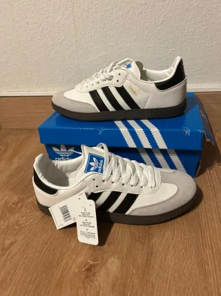 Adidas Samba Gris y Blanco