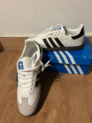 Adidas Samba Gris y Blanco