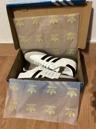 Adidas Samba Gris y Blanco