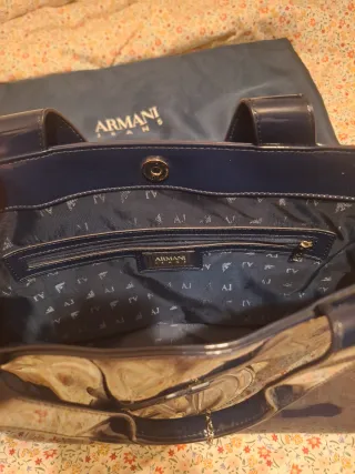 Bolso Armani Jeans Azul Charol