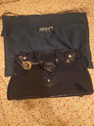 Bolso Armani Jeans Azul Charol