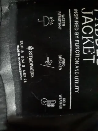 Cazadora Bomber Stradivarius Negra