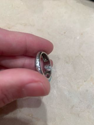 Anillo Plata Turquesa y Diamantes