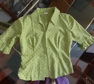 Blusa flamenca/rociera verde