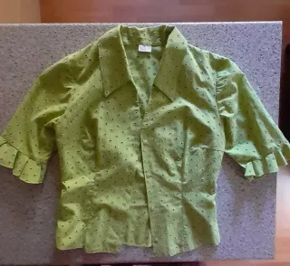 Blusa flamenca/rociera verde