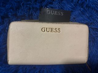 Cartera Guess Grande Beige y Dorada