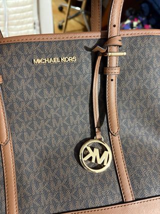 Bolso Michael Kors Marrón y Dorado