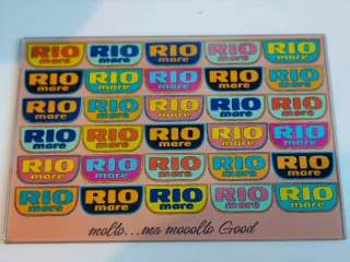 Vassoio/Tagliere in Vetro Rio Mare Decorativo