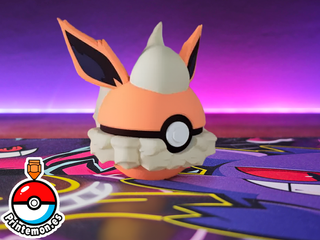 Pokéball Flareon #0136 - Figura PLA 3D Impresa