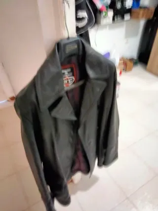 Chaquetón marinero piel ARC negro