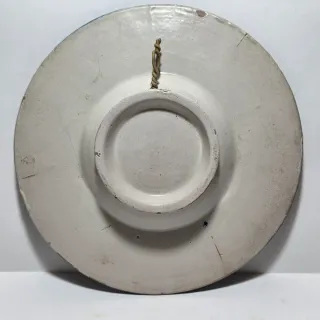 Piatto maiolica testa di Hermes '800