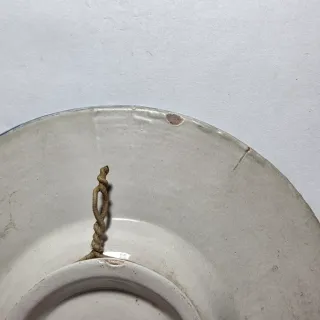 Piatto maiolica testa di Hermes '800