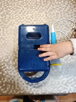 Karaoke Infantil Blanco y Azul