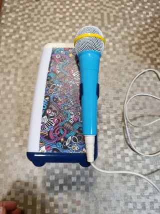 Karaoke Infantil Blanco y Azul