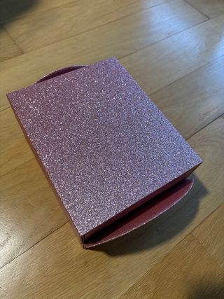Caja joyero glitter rosa