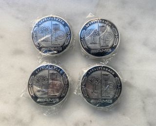 4 Tapabujes AMG Mercedes Benz 75mm nuevos