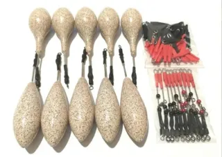 10 plomos de pesca Surfcasting, Grapas, Urfes.