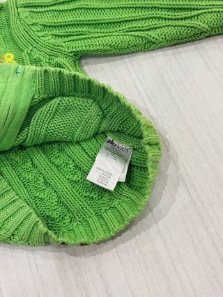 Akr maglia verde con zip 74 cm