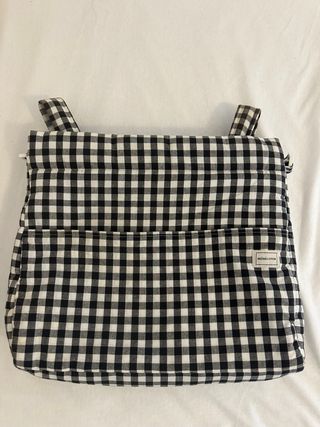 Bolso Mini Coton Cuadros Vichy Negro/Blanco