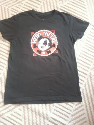 Camiseta Negra Talla S HEIDI METAL