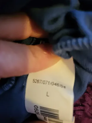 Top gris volantes talla L