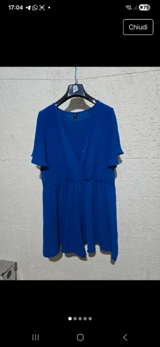 Tutina Shein blu taglia XL