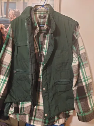 Camisa de franela y chaleco ZOYS