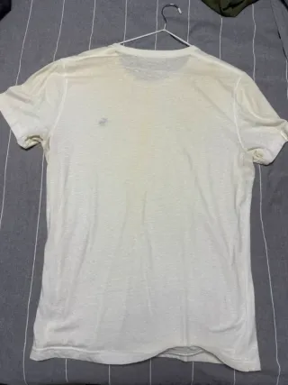 Camiseta Abercrombie & Fitch Blanca Talla S Hombre