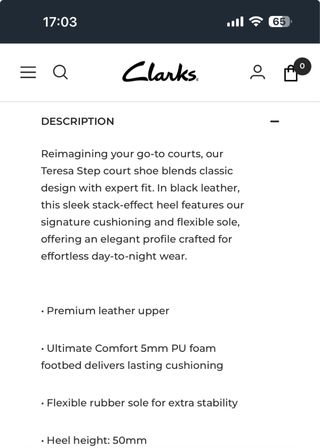 Zapatos tacón Clarks Teresa Step Talla 39.5