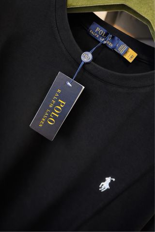 Camiseta Polo Ralph Lauren Negra Caballo Blanco