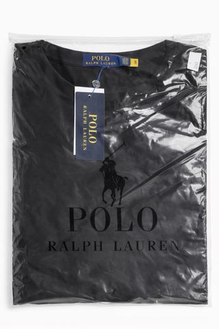 Camiseta Polo Ralph Lauren Negra Caballo Blanco
